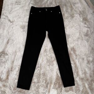 Banana Republic Factory vegan suede black Size 28/6 High Rise Skinny